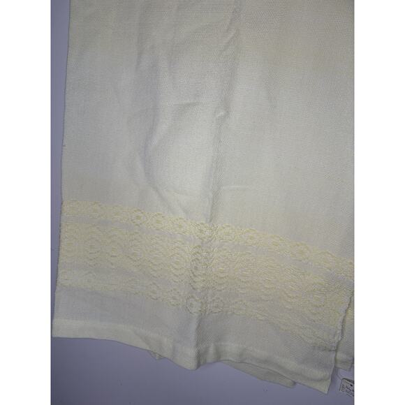 Yellow Baby Blanket Crib Crossnore School Inc VTG 51" x 39" USA Made Hand Woven - Picture 2 of 5